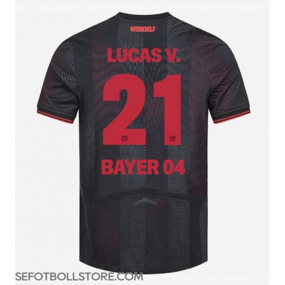 Bayer Leverkusen Lucas Vazquez #21 Replika Hemmatröja 2025-26 Kortärmad Bayer Leverkusen Lucas Vazquez #21 Replika Hemmatröja 2025-26 Kortärmad